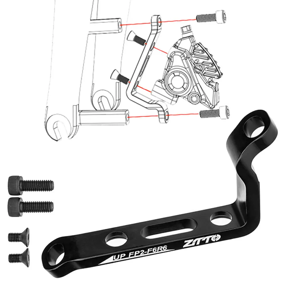 Bicycle Disc Brake Adaptor Post Mount To Flat Mount Front & Rear Disc Brake Caliper Mount Adapter PM To FM for 160 180mm Rotor