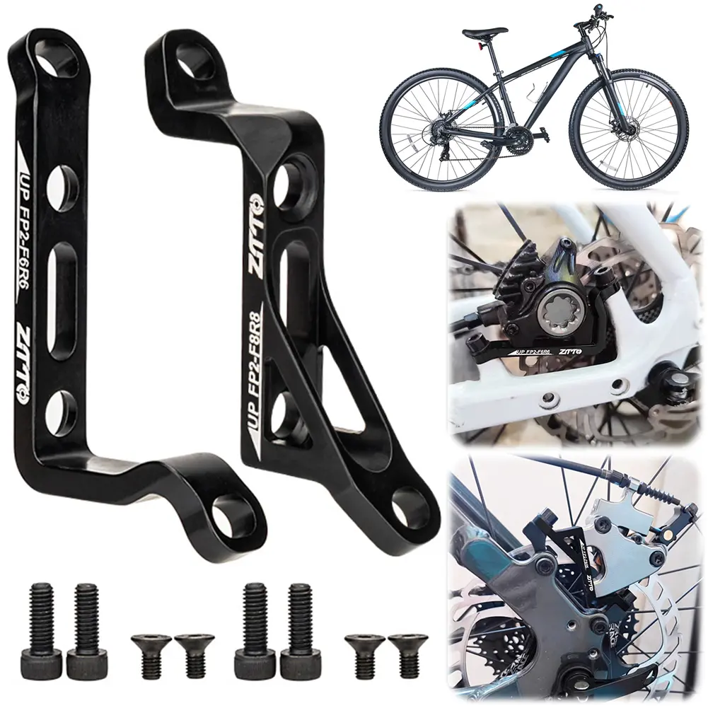 Bicycle Disc Brake Adaptor Post Mount To Flat Mount Front & Rear Disc Brake Caliper Mount Adapter PM To FM for 160 180mm Rotor