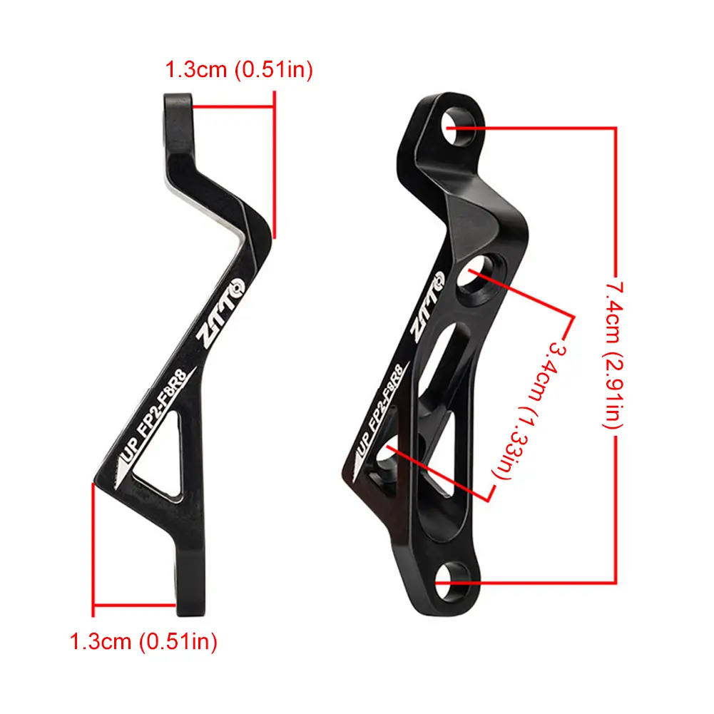 Bicycle Disc Brake Adaptor Post Mount To Flat Mount Front & Rear Disc Brake Caliper Mount Adapter PM To FM for 160 180mm Rotor