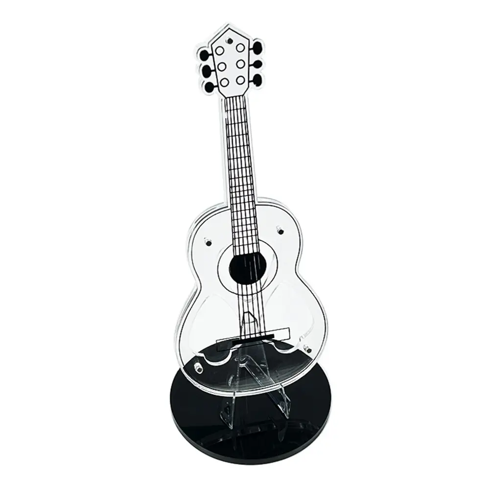 Acrylic Guitar Pick Holder Guitar Pick Display Stand Guitar Pick Holder Box Plectrum Case for Electric Bass Guitar Ukulele Lover