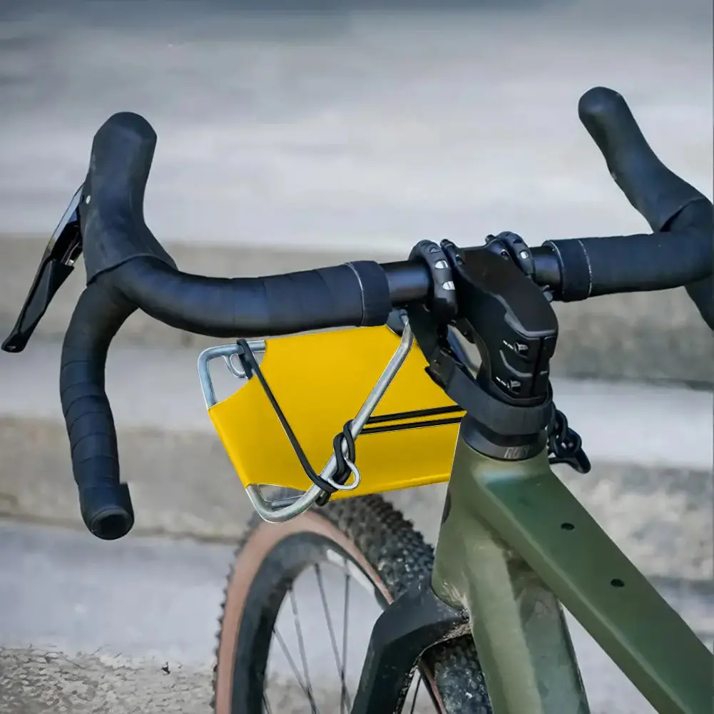 Folding Bike Front Bag Carrier Metal Bike Basket Front Rack Carrier Front Bike Cargo Rack Bicycle Accessories