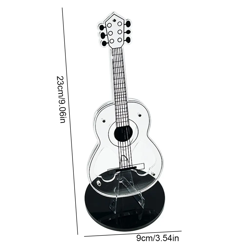 Acrylic Guitar Pick Holder Guitar Pick Display Stand Guitar Pick Holder Box Plectrum Case for Electric Bass Guitar Ukulele Lover