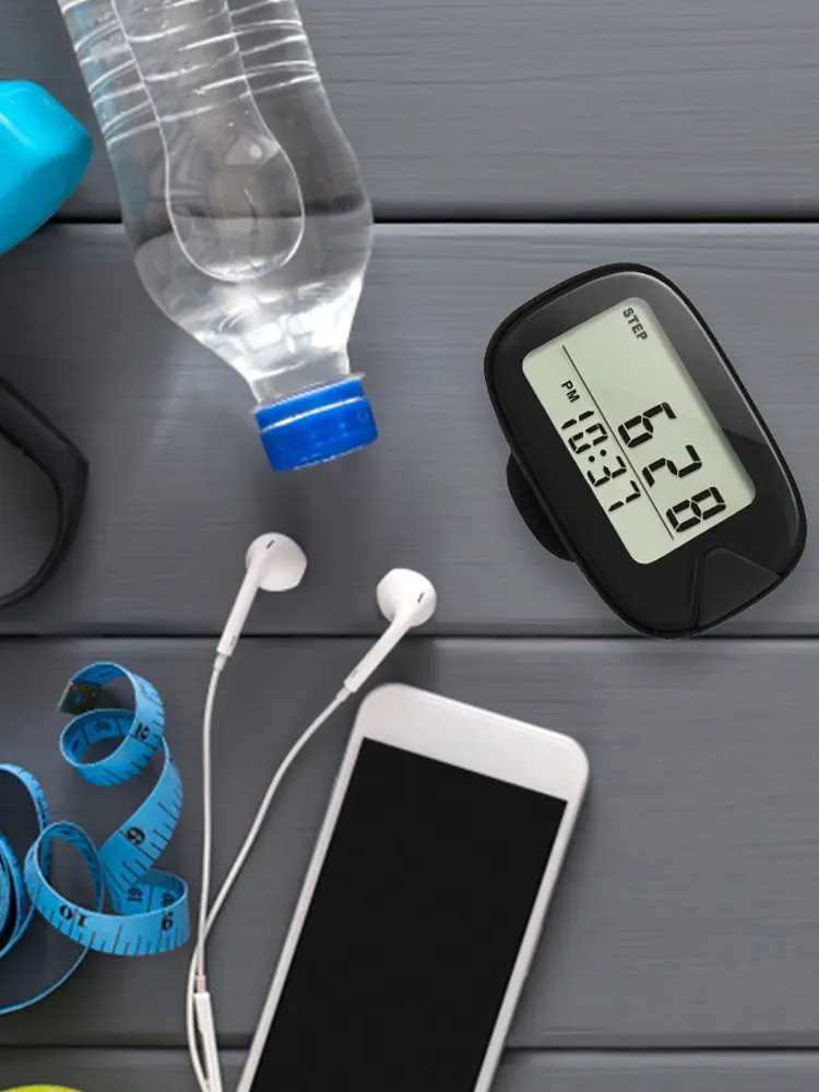 Walking Pedometer Portable Pedometer LCD Display Accurate Step Tracker Multi-Function Walking Step Counter for Walking Running