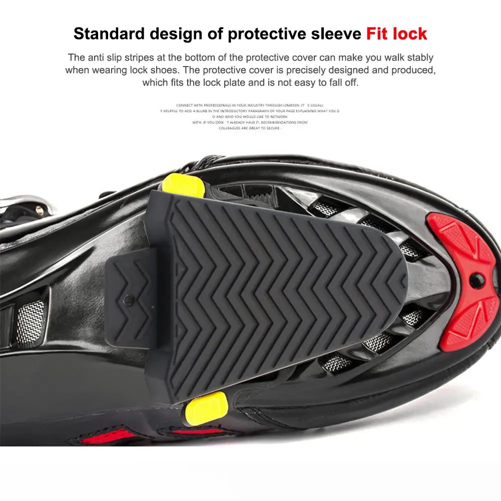 Cleat Protective Cover Rubber Bike Pedal Cleats Covers Bicycle Parts for Cycling