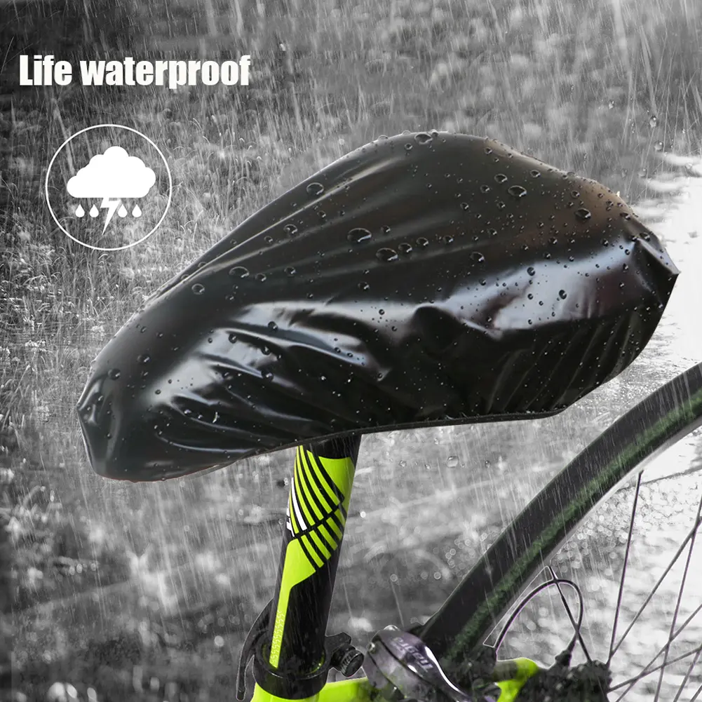 Waterproof Bike Seat Cover Rain and Dustproof Bike Seat Rain Cover Bike Cushion Seat Protector for Journey and Travel