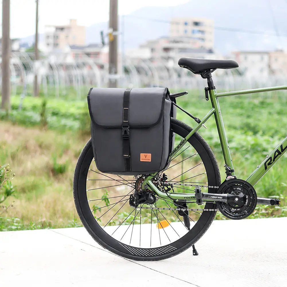 Bike Cargo Bag Multifunction Bicycle Rear Seat Bag Large Capacity Rear Seat Panniers Pack with Handle for Outdoor Riding Travel
