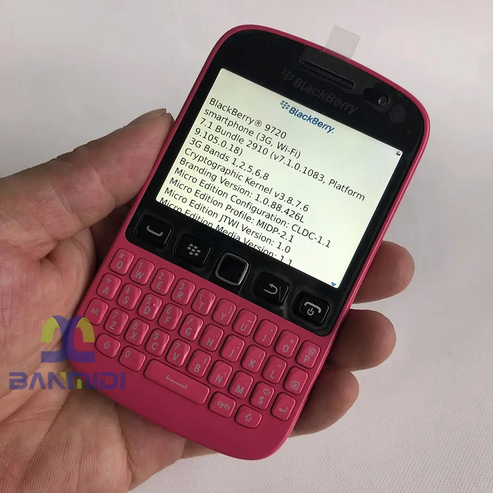 Original Blackberry 9720 GSM 3G Mobile Cell Phone Unlocked 2.8" 5MP WiFi Smartphone QWERTY Keyboard Cellphone Made on 2013 Year