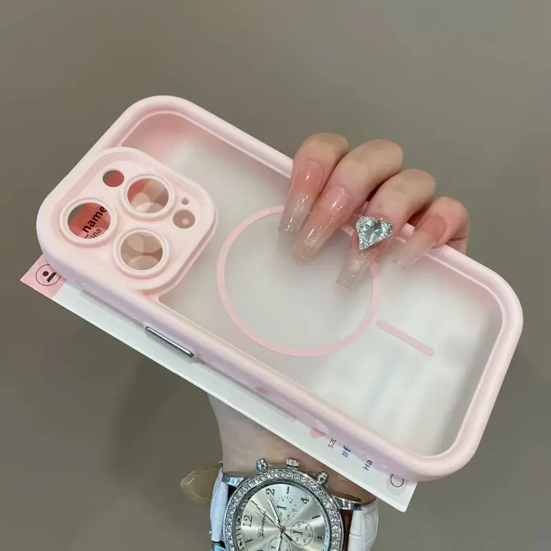 Luxury Matte Magsafe Transparent Phone Case For iPhone 11 12 13 14 15 16 17 Pro Max Plus 17 Air Magnetic Shockproof Bumper Cover