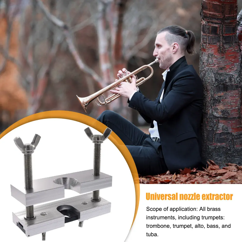 Trumpet Mouthpiece Extractor Adjustable Brass Mouthpiece Remover Horn Repair Tool Effort-saving Music Equipment Accessories