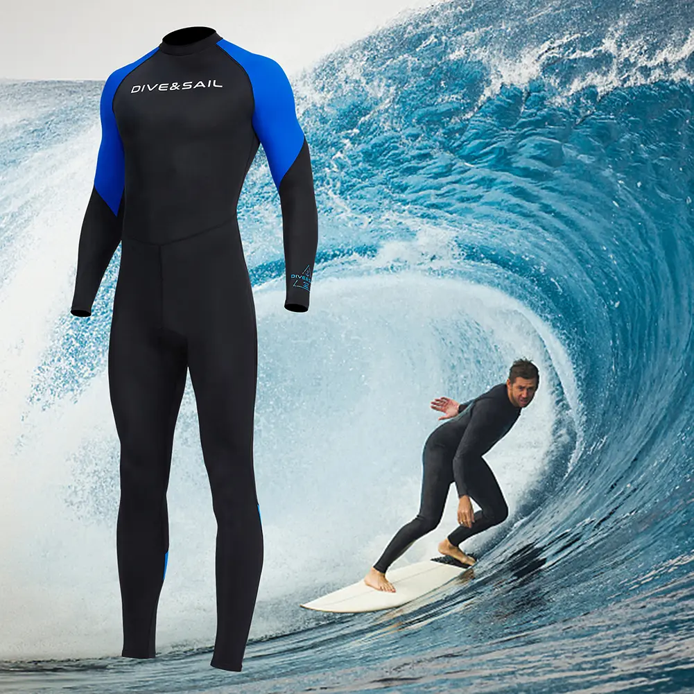 Men Diving Skin Clothes Warm Sunscreen Diving Protection Clothes with Zipper Elastic Anti-scratch Breathable Outdoor Accessories