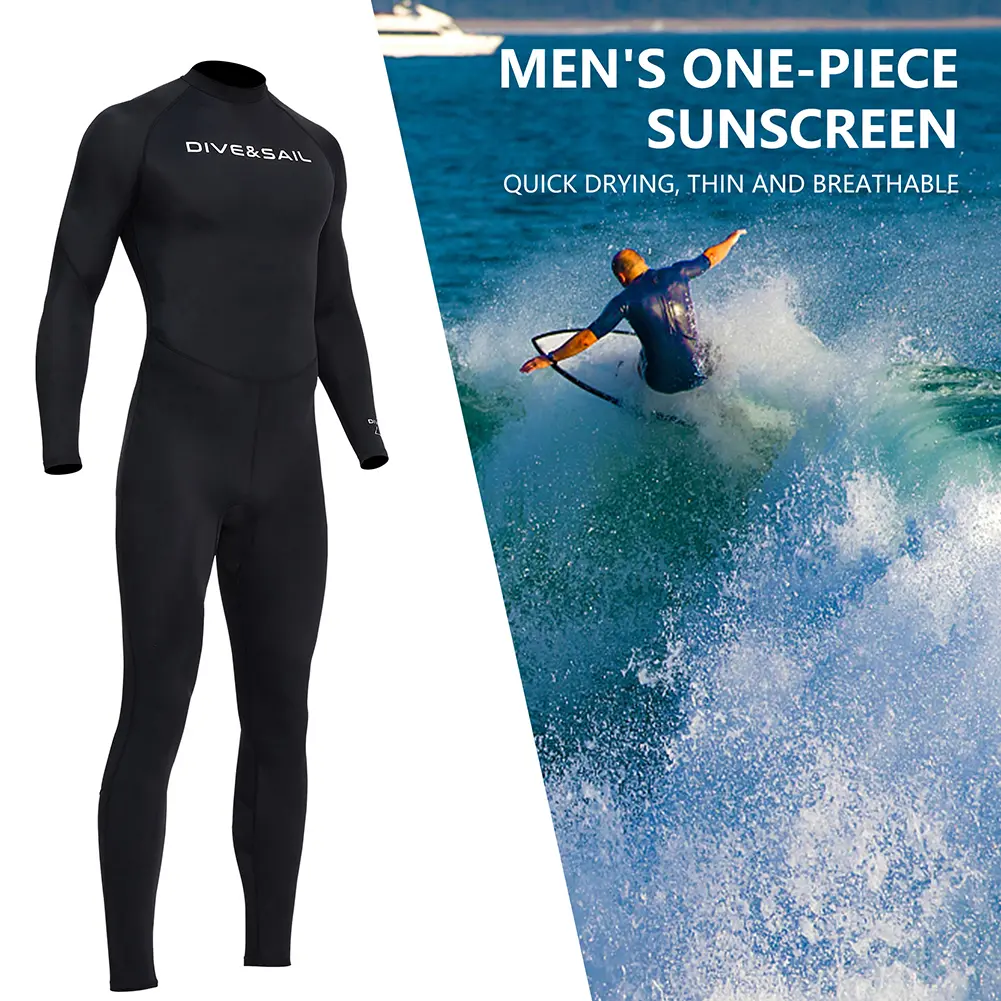 Men Diving Skin Clothes Warm Sunscreen Diving Protection Clothes with Zipper Elastic Anti-scratch Breathable Outdoor Accessories