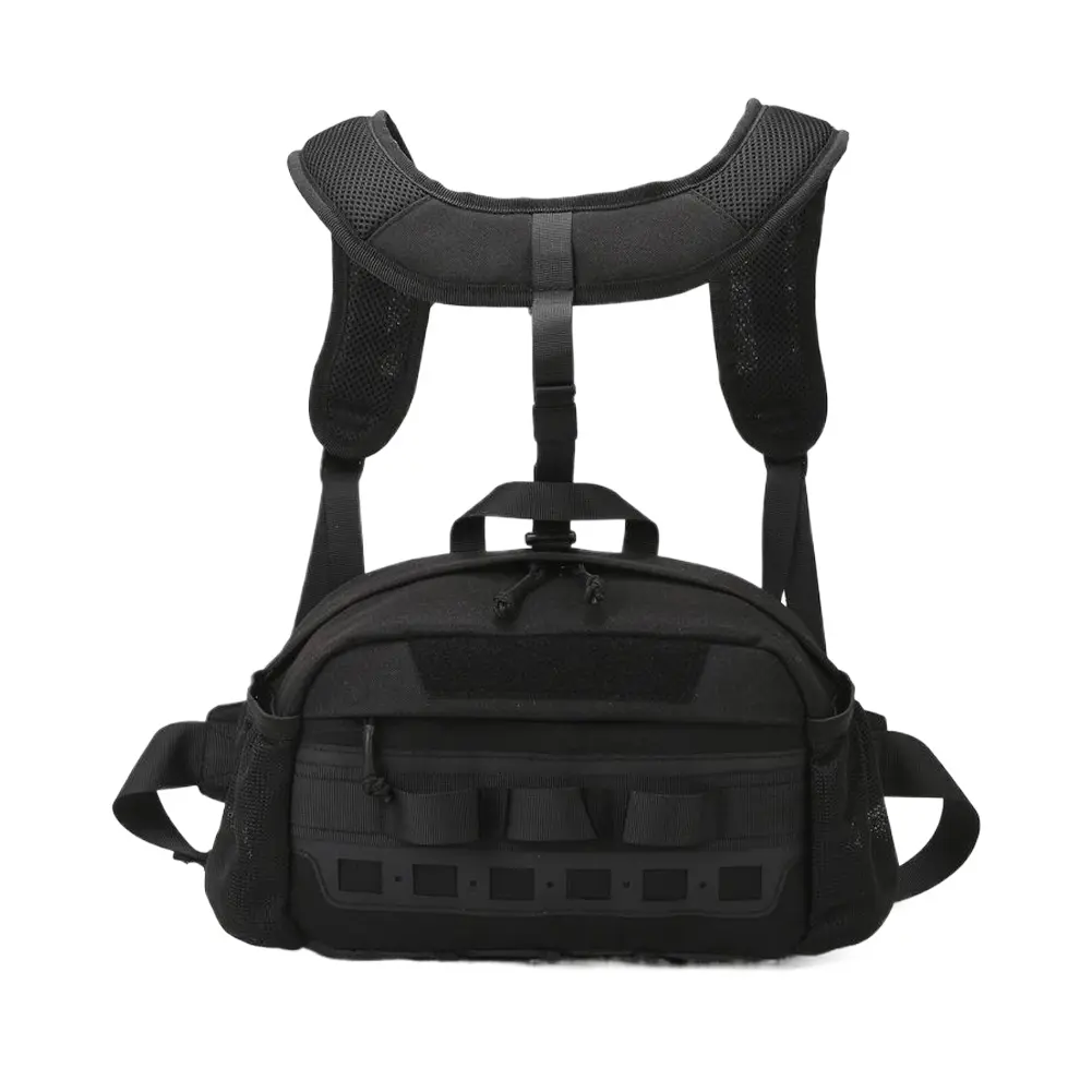 Vest Backpack Sturdy Camping Backpack Fishing Vest Chest Bag for Climbing Cycling Hiking Trail