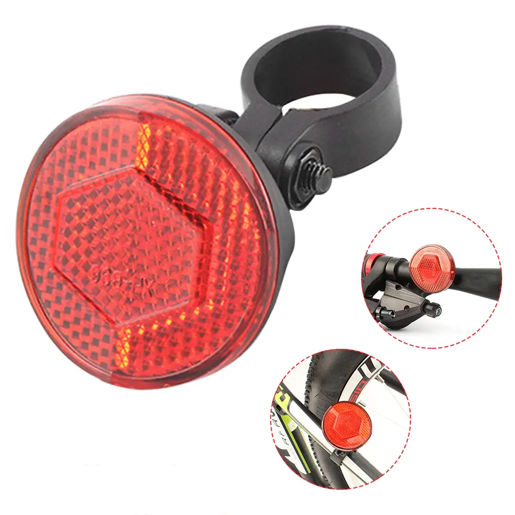 Bike Safety Warning Reflectors Cycling Accessories Bike Handlebar Reflector Reflective Front Rear Warning Light for Night Riding