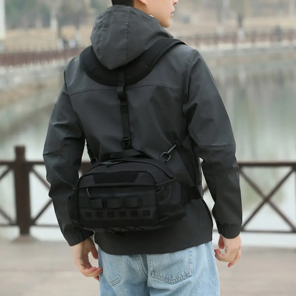 Vest Backpack Sturdy Camping Backpack Fishing Vest Chest Bag for Climbing Cycling Hiking Trail
