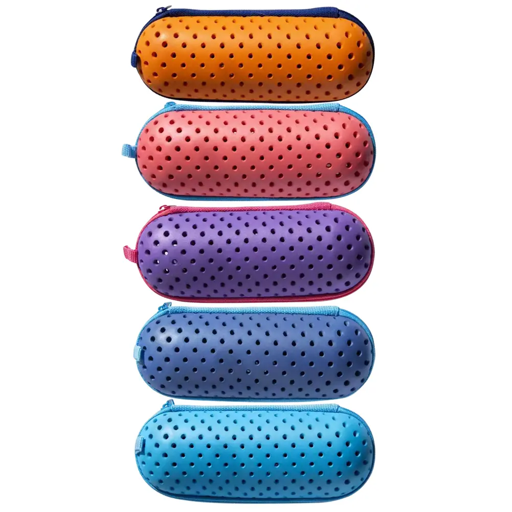 Swim Goggle Case Swimming Goggles Protection Box with Clip & Drain Holes Goggles Protective Case Breathable Swimming Accessories