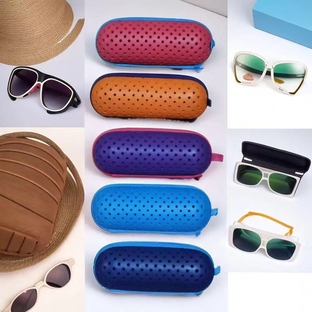 Swim Goggle Case Swimming Goggles Protection Box with Clip & Drain Holes Goggles Protective Case Breathable Swimming Accessories