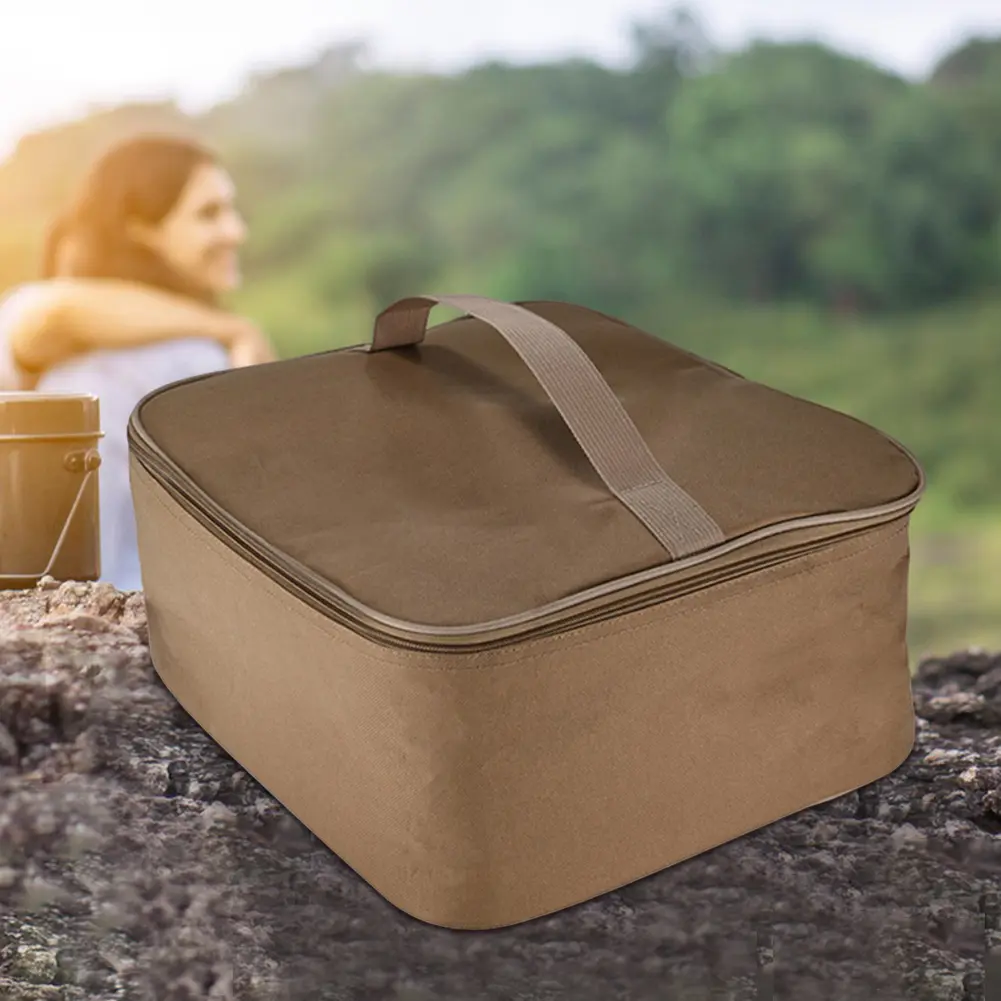 Gas Tank Canister Storage Bag Oxford Cloth Camping Supply Storage Handbag Versatile Wear Resistant for Outdoor Camping Picnic