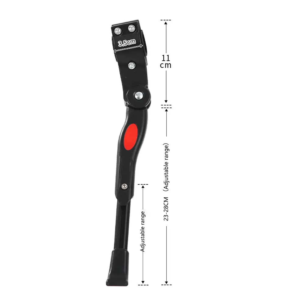 Adjustable Bike Kickstand Rear Side Bicycle Kick Stand Non-Slip Bicycle Side Support Stand Support Rack for Road Bike MTB