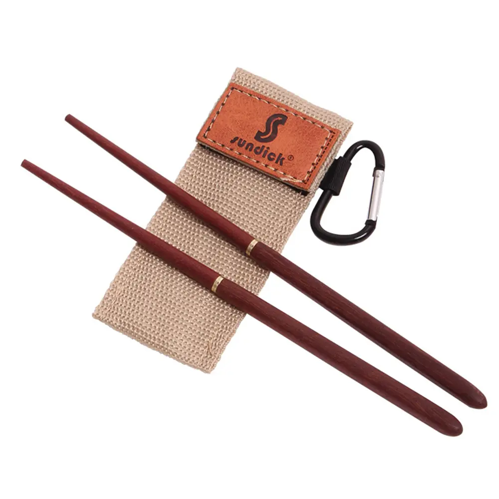 1 Pair Portable Tableware Dinnerware Sandalwood Wooden Chopstick Camping Picnic Travel Portable Tableware