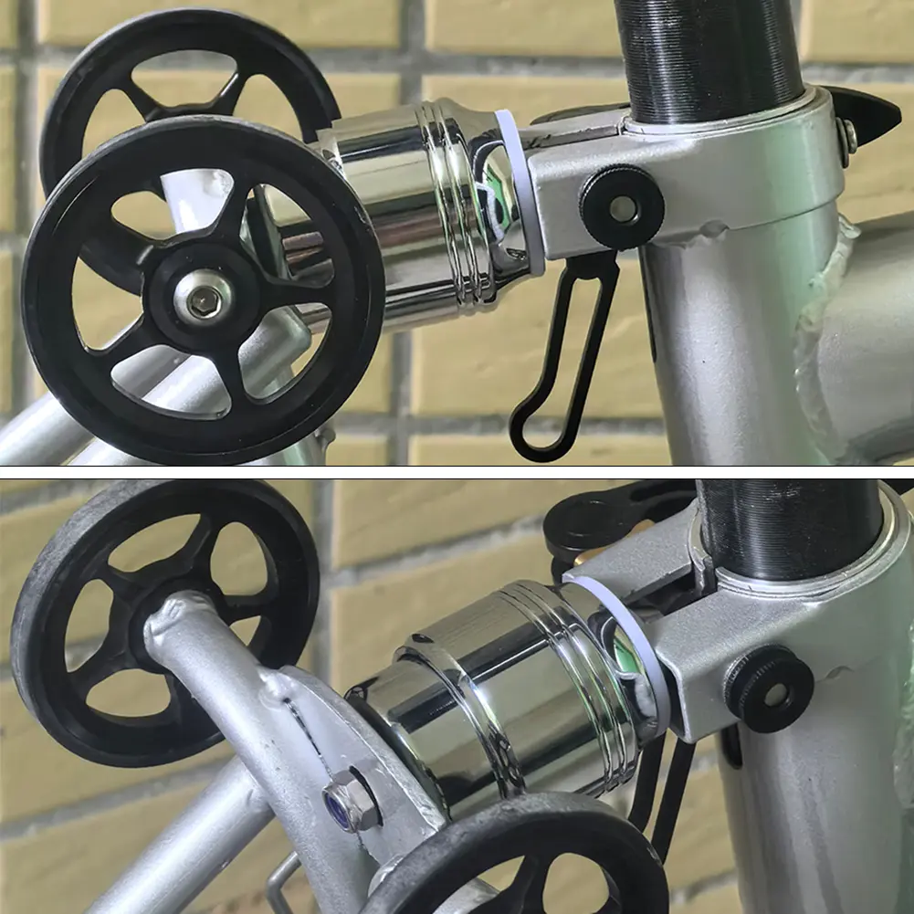 Heavy Duty Bike Damper Aluminum Alloy Rear Shock Absorption Rear Shock Absorber for Folding Bike Mountain Bike Mtn Scooter