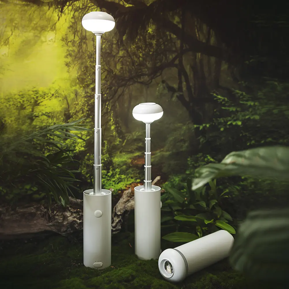 Telescopic Camping Light Rechargeable Camping Lantern Magnetic Base Work Light Outdoor Light for Camping Hiking Emergency Use