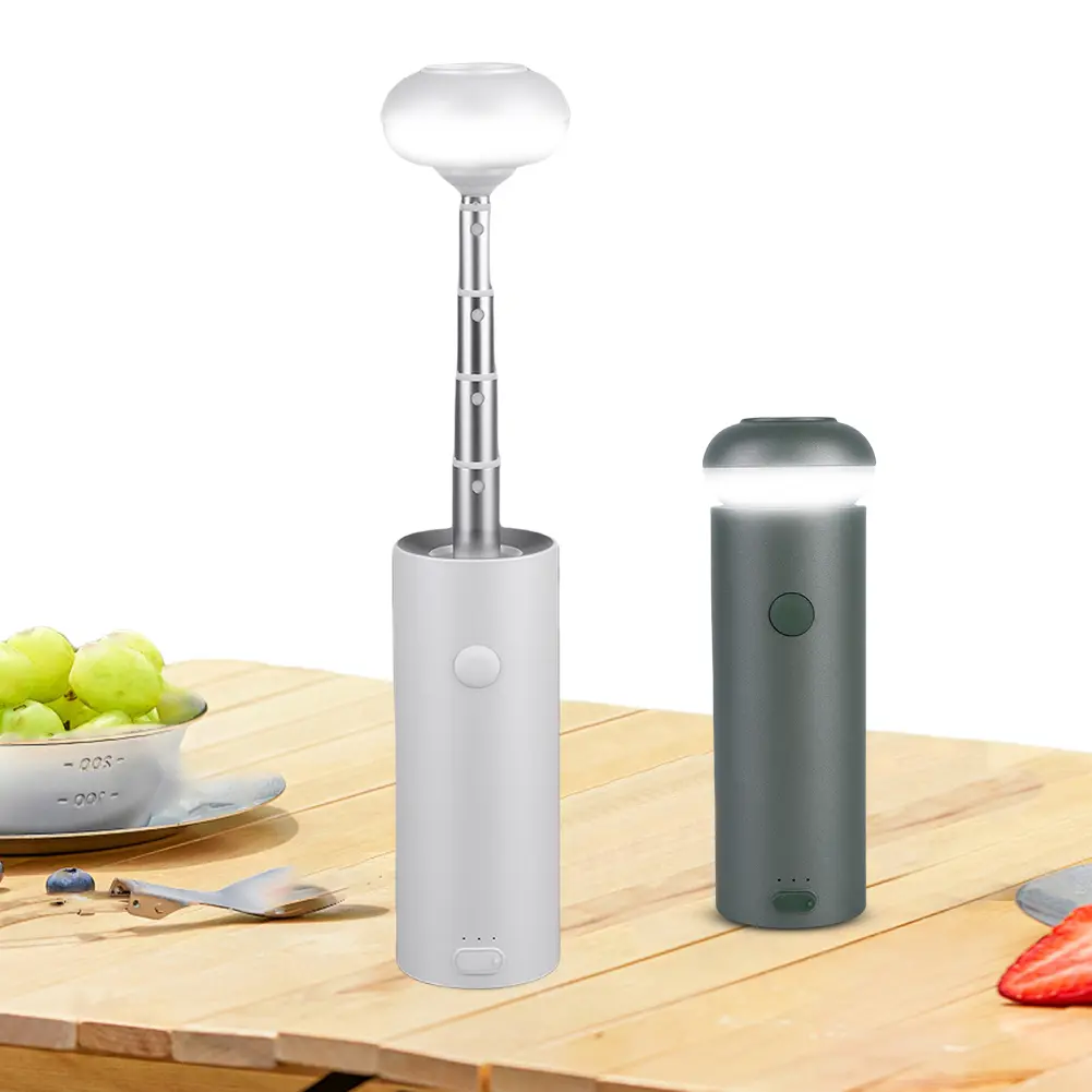 Telescopic Camping Light Rechargeable Camping Lantern Magnetic Base Work Light Outdoor Light for Camping Hiking Emergency Use