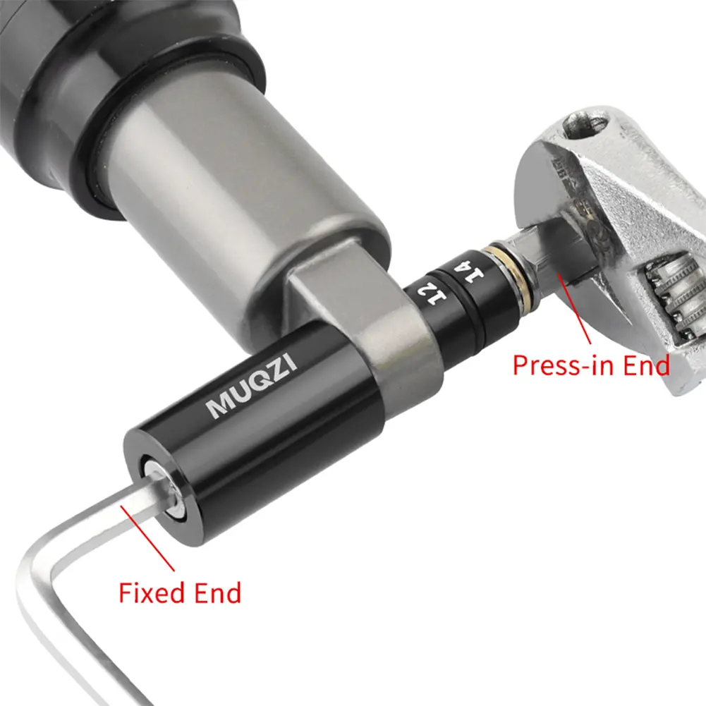 MTB Rear Shock Absorber Bushing Tool with 2 Adapters Rear Suspension Bushing Removal Installation Tool Bicycle Repair Tool