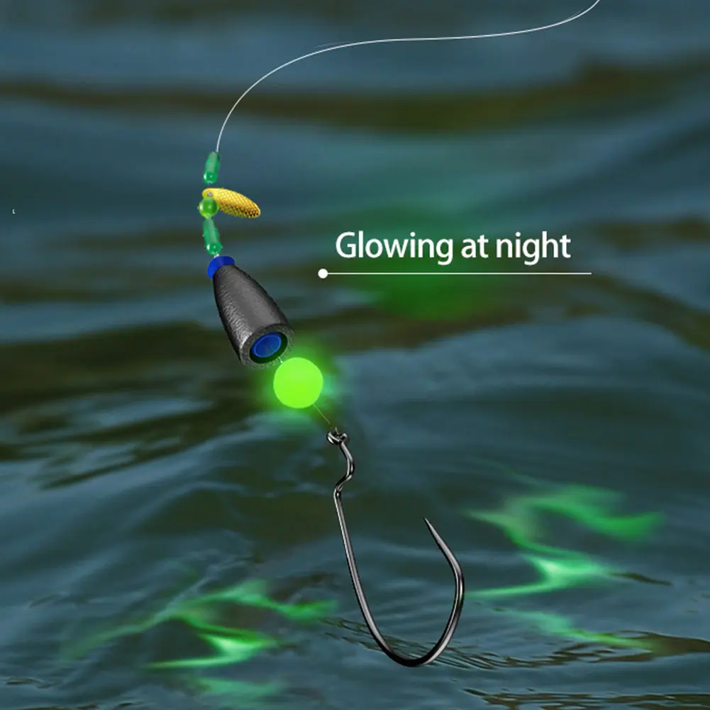 100pcs/box Luminous Fishing Beads Fishing Space Beans Fishing Accessories Line Beads Round Float Balls