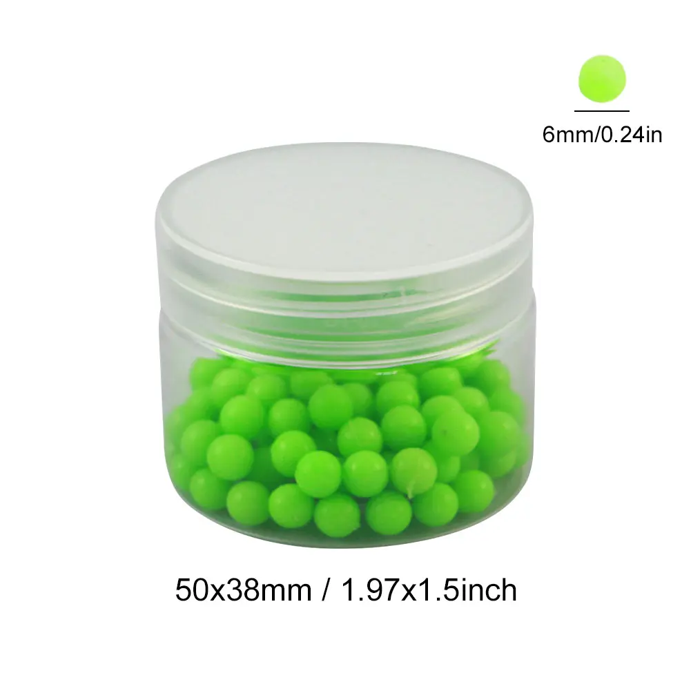 100pcs/box Luminous Fishing Beads Fishing Space Beans Fishing Accessories Line Beads Round Float Balls