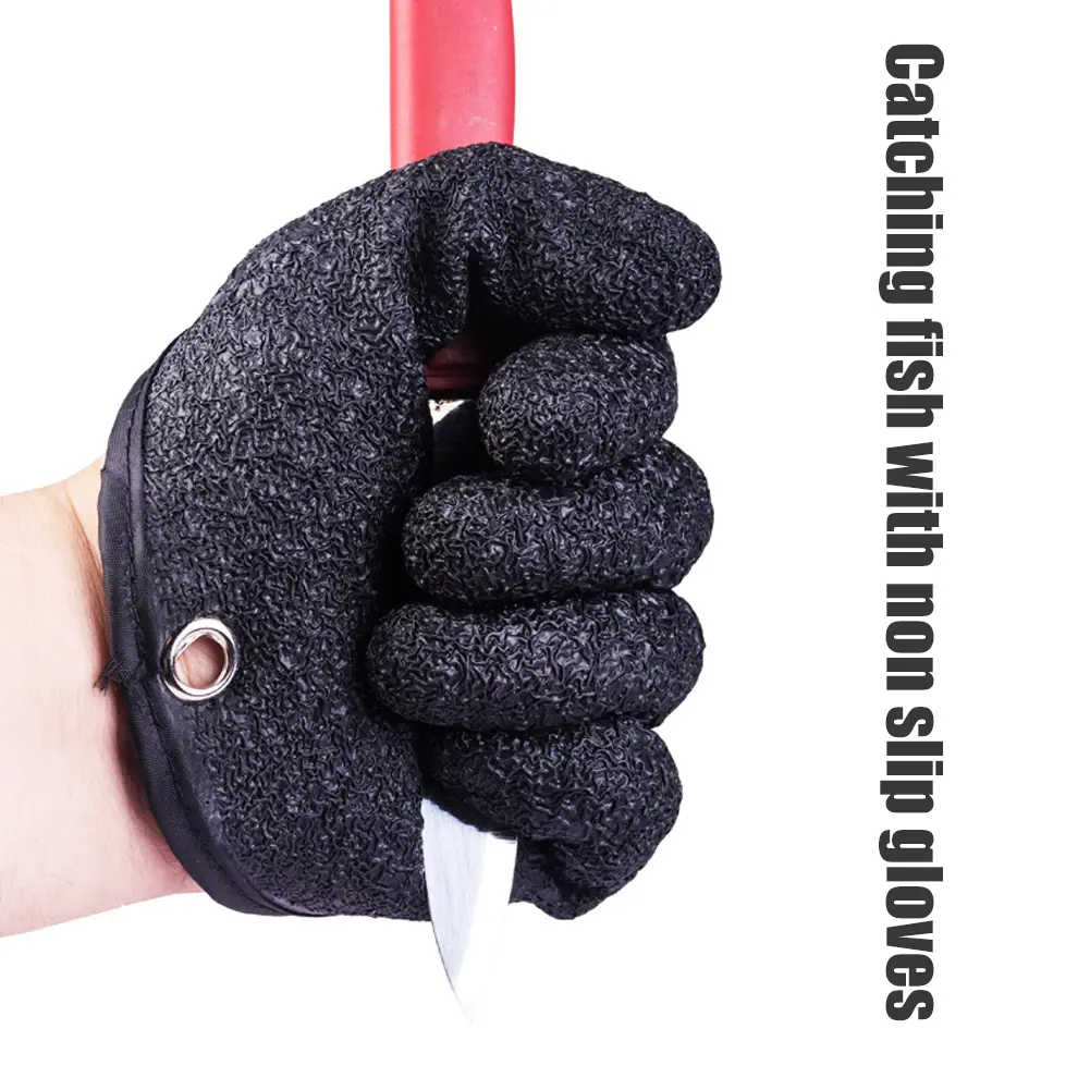 UV Sun Protection Half Finger Glove Magnetic Anti-slip Fishing Gloves Protect Hand Finger Casting Glove Fishing Accessory