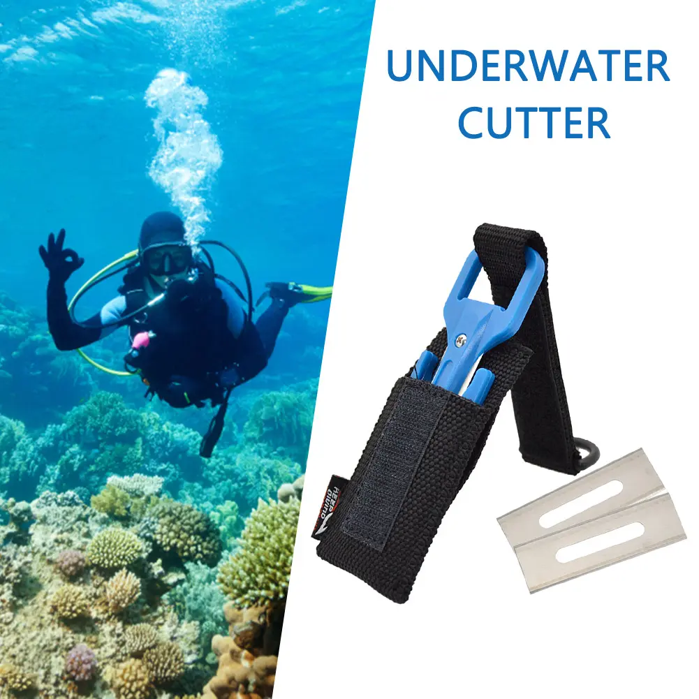 Nylon Spearfishing Secant Equipment Safety Set Diving Cutting Blade Emergency Portable Wear-resistant Sharp Outdoor Accessories