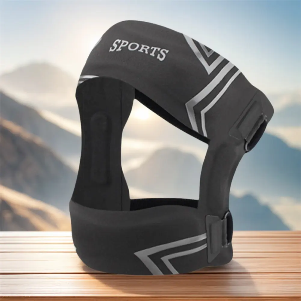 Patella Support Adjustable Knee Stabilizer Pads Non Slip Knee Protection Booster Shock Absorption for Walking Climbing Squatting
