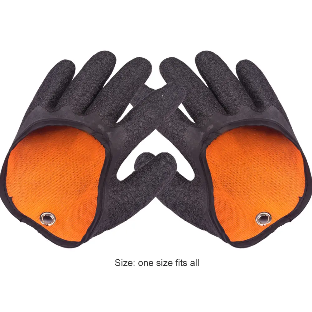 UV Sun Protection Half Finger Glove Magnetic Anti-slip Fishing Gloves Protect Hand Finger Casting Glove Fishing Accessory