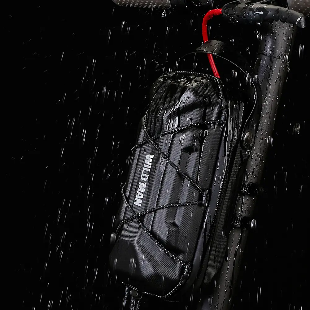 2L Bicycle Storage Bag Waterproof Kick Scooters Frame Bag Large Capacity Reflective Stable Bag for Electric Scooter Motorcycle