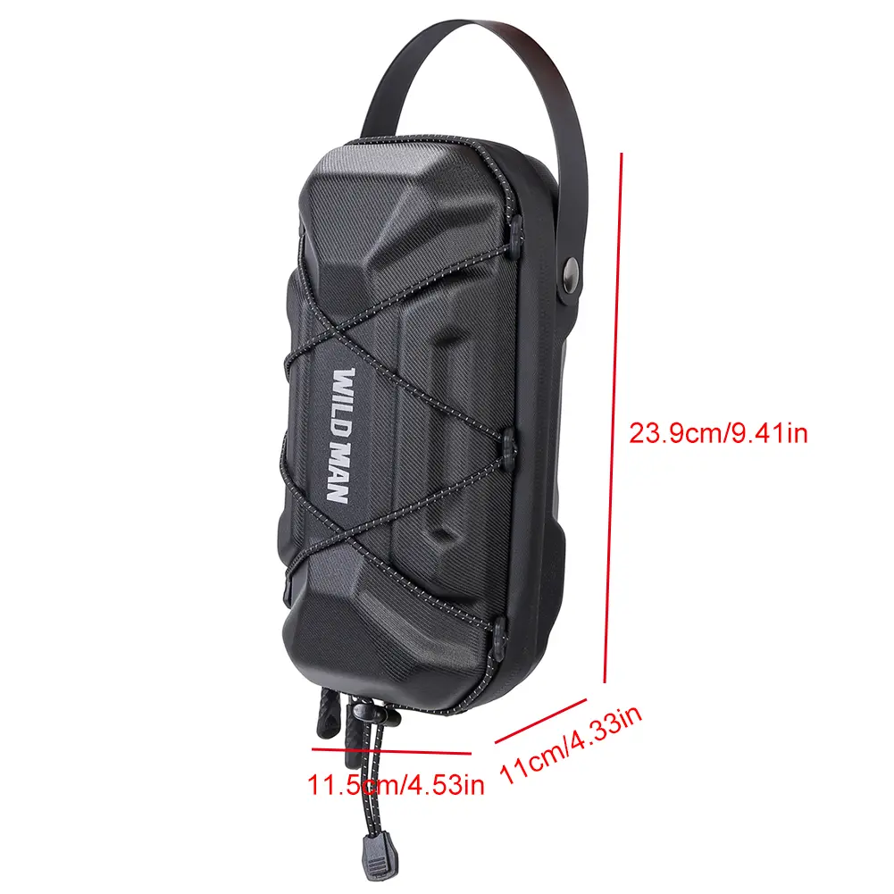 2L Bicycle Storage Bag Waterproof Kick Scooters Frame Bag Large Capacity Reflective Stable Bag for Electric Scooter Motorcycle