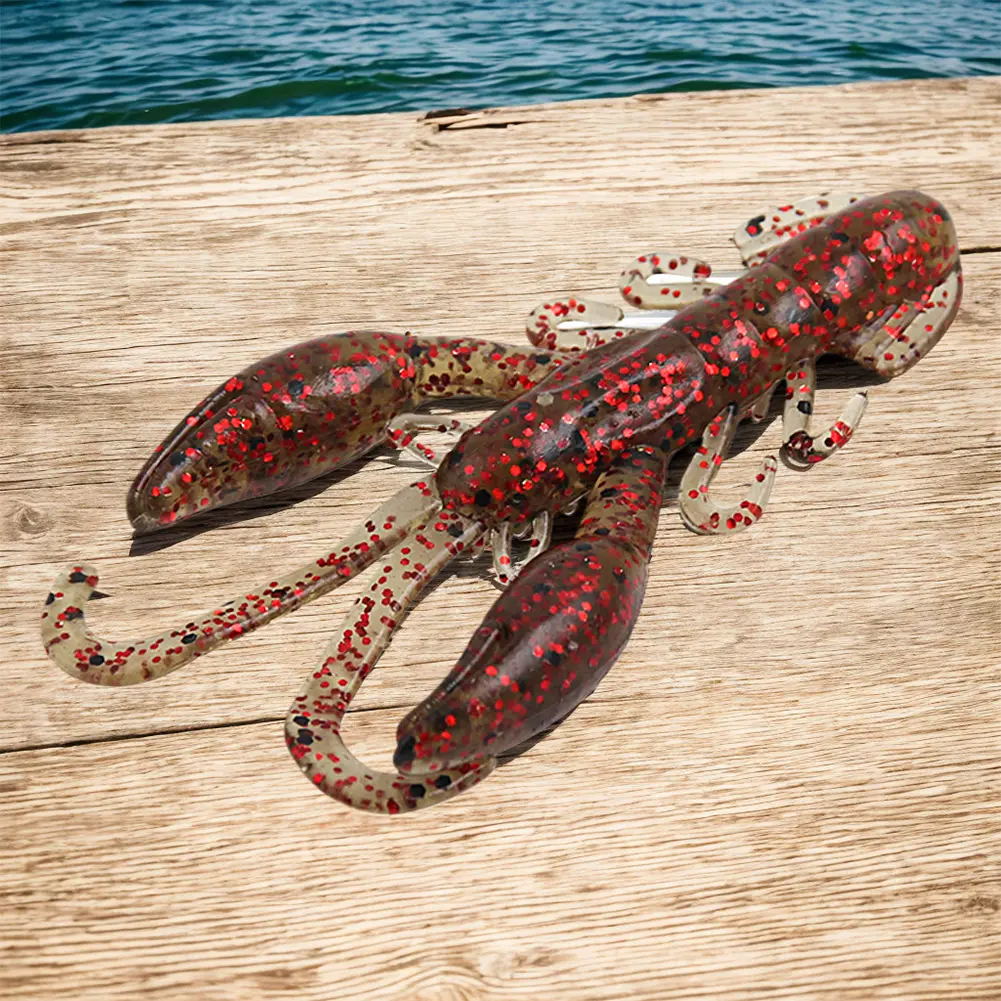 5pcs 5cm Silicone Soft Bait Fishy Smell Soft Lure Crayfish Soft Fishing Lure Fishing Accessories