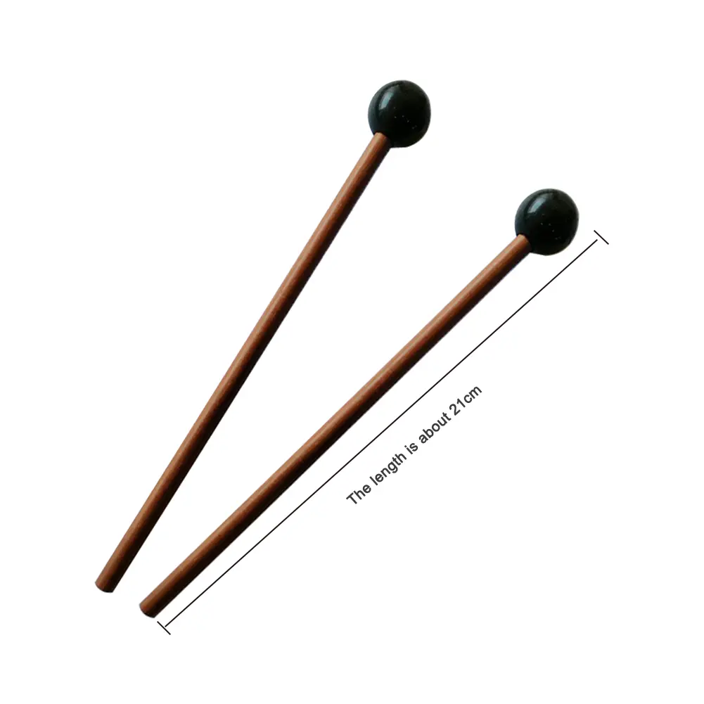 1 Pair Tongue Drum Drumsticks Rubber Head Mallet Xylophone Marimba Percussion Wooden Drum Sticks Instrument Accessories