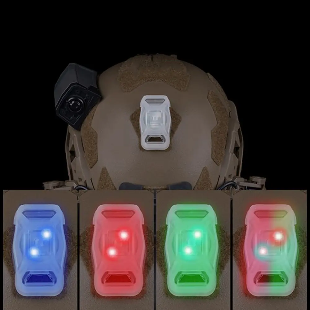 Hunting Helmet Lamp Waterproof Helmet Flashlight 2 Modes Outdoor Tac Vest Lamp Battery Operated for Hunting Camping