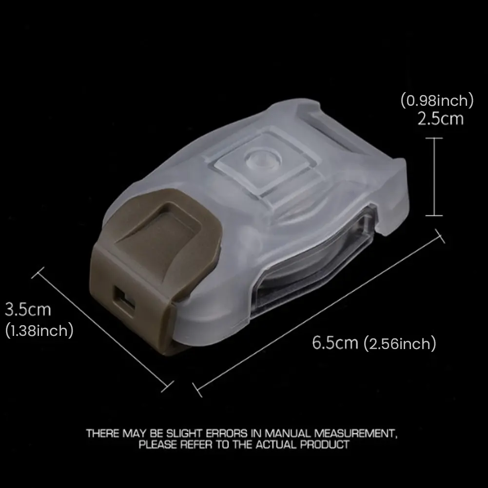 Hunting Helmet Lamp Waterproof Helmet Flashlight 2 Modes Outdoor Tac Vest Lamp Battery Operated for Hunting Camping