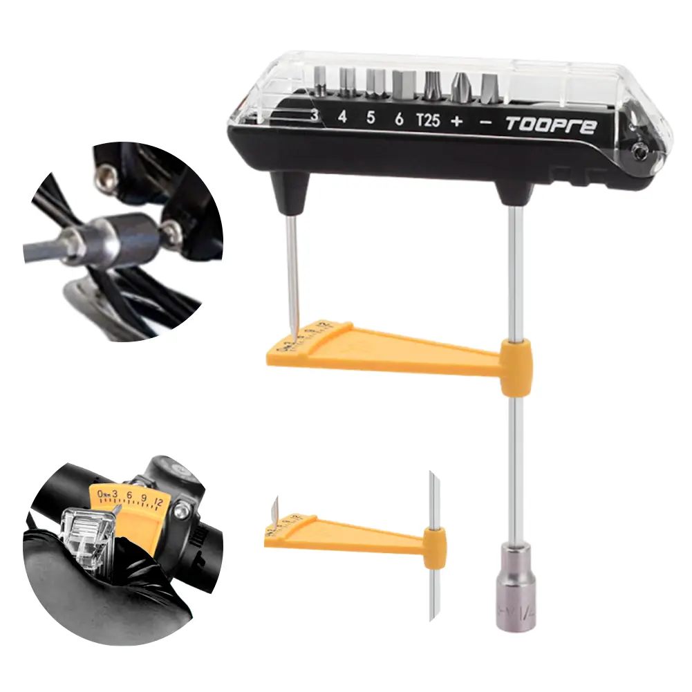 T25 Bicycle Repair Tool High Precision Beam Torque Wrench Set Integrated Hexagonal Torque Maintenance Tool for Bike Maintenance