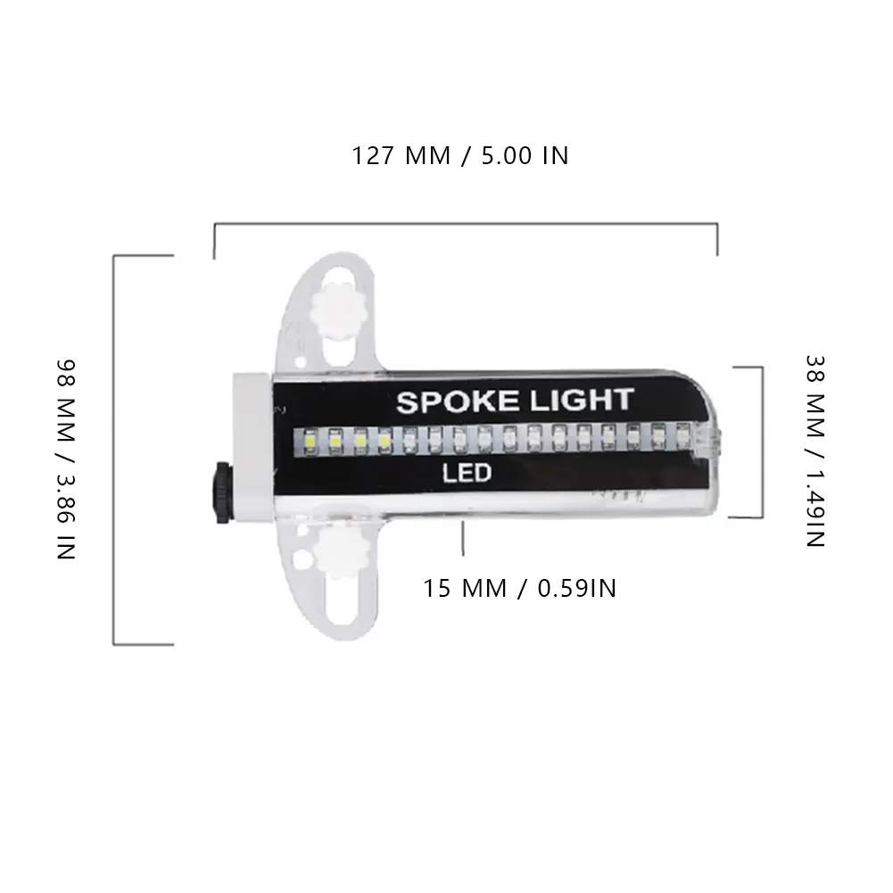 32LED Bike Spoke Light Colorful Safety Warning Flash Lamp Waterproof Easy Installation Disassembly for Night Cycling
