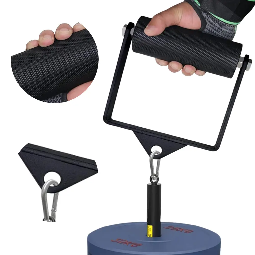 D Handle Cable Attachment Weight Workout Single D Handle Non Slip Press Down Bar Cable Machine for Flies Press Curls Extensions
