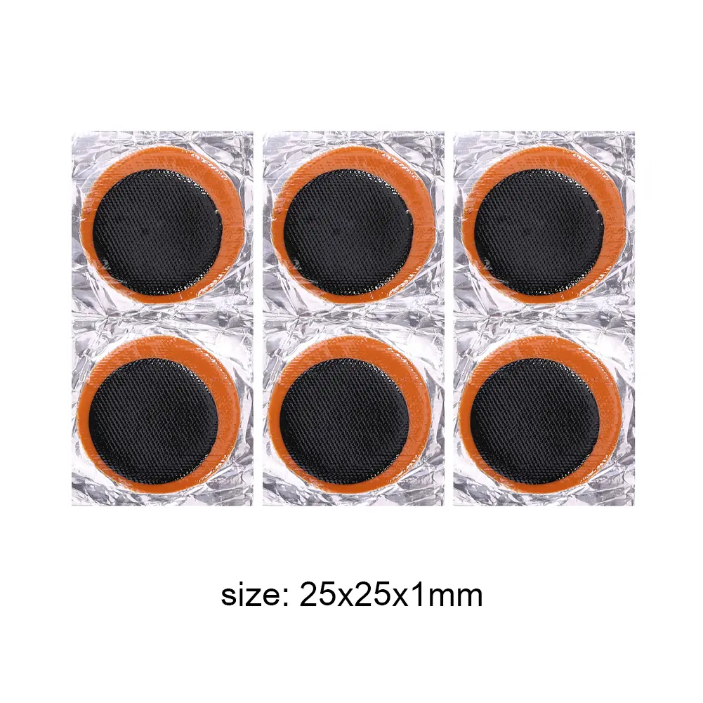 96pcs Tyre Rubber Patch Cycling Puncture Repair Mountain Bicycle Tire Tools Kits Portable Waterproof Cycling Elements