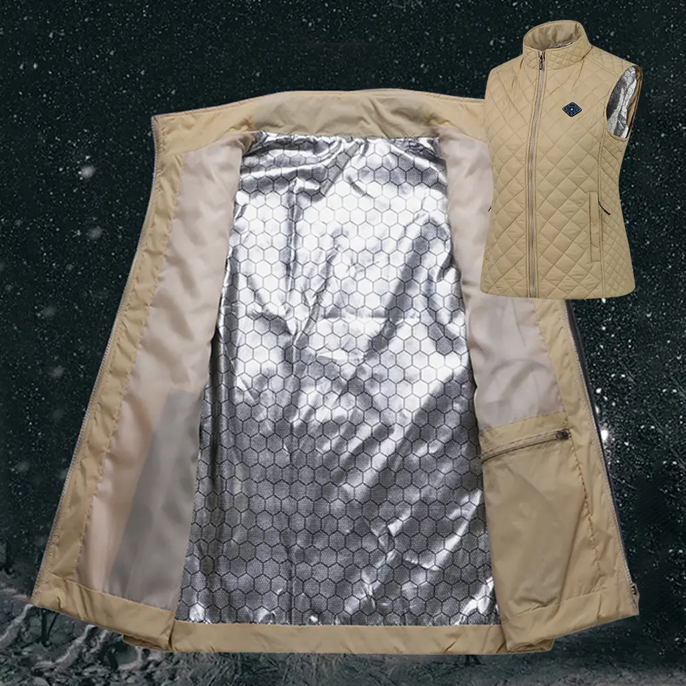 21 Heated Vest Jacket Fashion Men Women Coat Clothes Intelligent Electric Heating Thermal Warm Clothes Winter Heated Hunt
