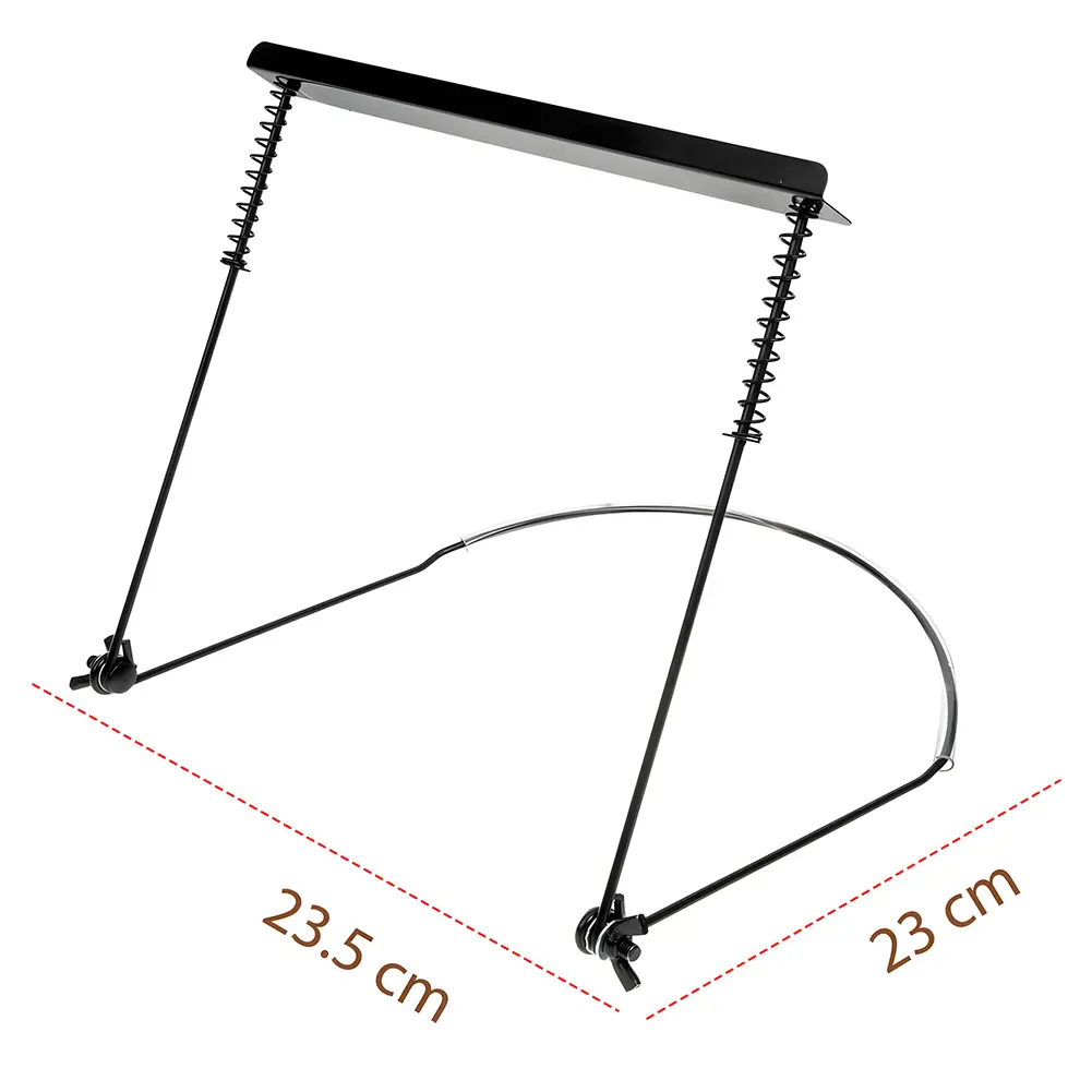 24 Holes Harmonica Harp Rack Metal Harmonica Holder Adjustable Harmonica Neck Stand Bracket Mouth Organ Support Harp Rack Stand