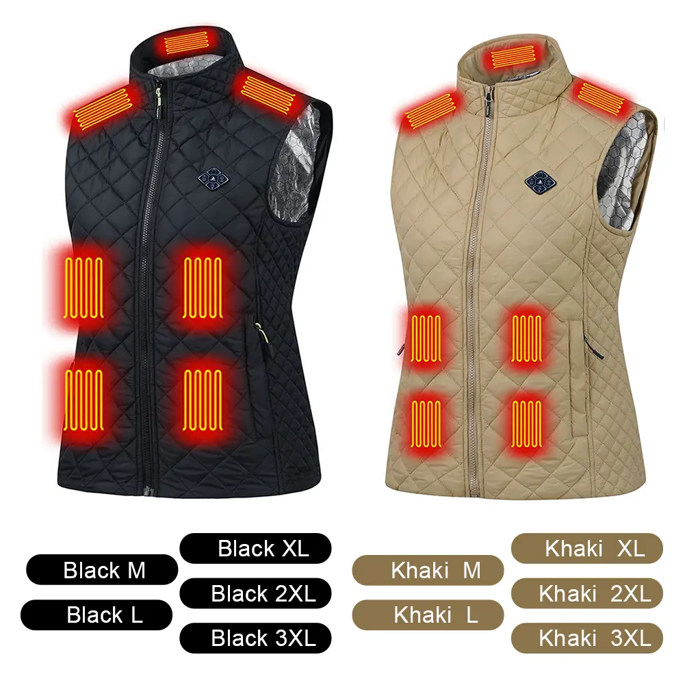 21 Heated Vest Jacket Fashion Men Women Coat Clothes Intelligent Electric Heating Thermal Warm Clothes Winter Heated Hunt