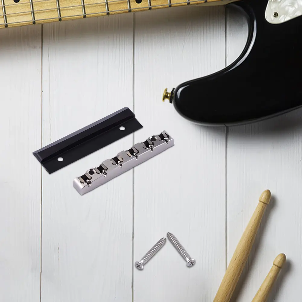 43mm Electric Guitar Nut with Spacers Guitar Ball Bearing String Nut Electric Guitar Nut Headrest Guitar Nut Replacement