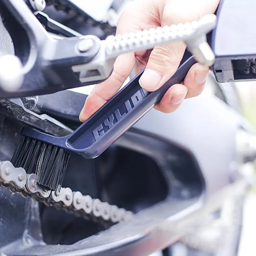 Motorcycle Cleaning Brush Bike Chain Cleaning Brush Motorcycle Chain Maintenance Cleaning Brush Electric Motorcycle Accessories