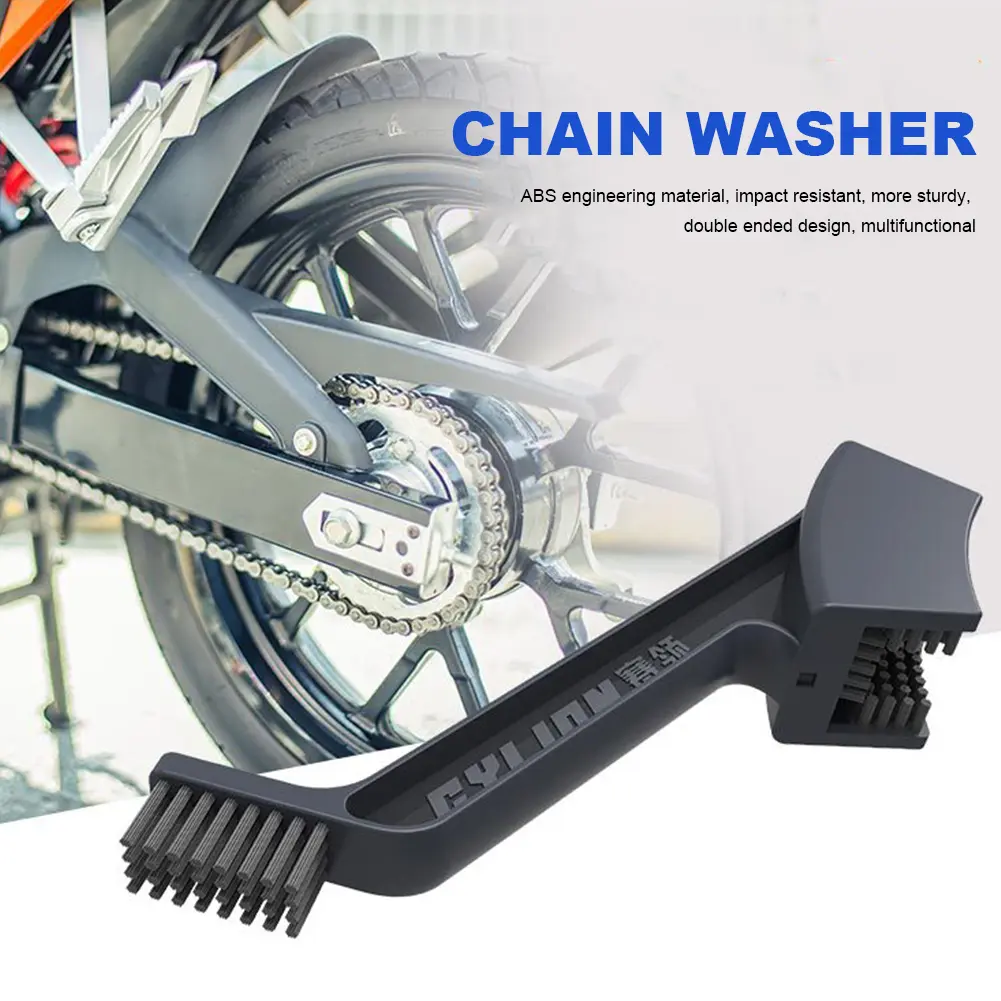 Motorcycle Cleaning Brush Bike Chain Cleaning Brush Motorcycle Chain Maintenance Cleaning Brush Electric Motorcycle Accessories