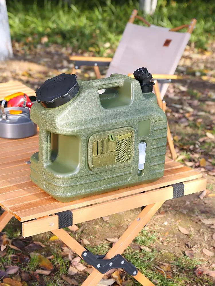 13L Water Storage Container Leak-Proof Portable Water Tank Large Capacity Drinking Water Bucket for Vehicle Car Camping